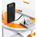 Зарядное устройство "Phantom" 10000 mAh с 4мя встроенными кабелями и цифровым индикатором заряда для нанесения логотипа