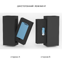 Набор зарядное "Theta" 4000 mAh + флеш-карта "Vostok" 16Гб  в футляре, голубой, покрытие soft touch для нанесения логотипа