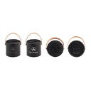 Настольная беспроводная (15W) зарядная станция "Blacksmith" с bluetooth колонкой с подсветкой логотипа для нанесения логотипа