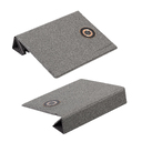 Настольная складная подставка "Cool Mat" с беспроводным (15W) ЗУ, сенсорной подсветкой логотипа, функцией MagSafe и ковриком для мыши для нанесения логотипа