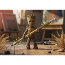Вечный карандаш "Groot" с ластиком, бамбук для нанесения логотипа