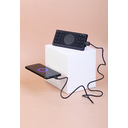 Беспроводное зарядное устройство "Eight SOFTTOUCH", 8000 mAh, с подсветкой логотипа и подставкой для нанесения логотипа