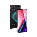 Беспроводное зарядное устройство "Eight SOFTTOUCH", 8000 mAh, с подсветкой логотипа и подставкой для нанесения логотипа