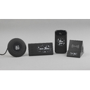 Беспроводное зарядное устройство "Eight SOFTTOUCH", 8000 mAh, с подсветкой логотипа и подставкой для нанесения логотипа