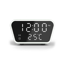 Настольные часы "Smart Clock" с беспроводным (15W) зарядным устройством, будильником и термометром для нанесения логотипа