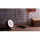 Bluetooth колонка-подставка "Smart Sound" с беспроводным (10W) зарядным устройством и лампой для нанесения логотипа
