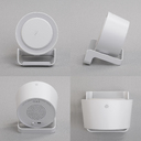 Bluetooth колонка-подставка "Smart Sound" с беспроводным (10W) зарядным устройством и лампой для нанесения логотипа