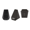 Настольная Bluetooth колонка (3Вт) "Smart Pyramid" с часами и беспроводным (15W) зарядным устройством, с подсветкой логотипа для нанесения логотипа