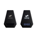Настольная Bluetooth колонка (3Вт) "Smart Pyramid" с часами и беспроводным (15W) зарядным устройством, с подсветкой логотипа для нанесения логотипа