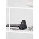 Настольная Bluetooth колонка (3Вт) "Smart Pyramid" с часами и беспроводным (15W) зарядным устройством, с подсветкой логотипа для нанесения логотипа