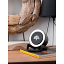 Bluetooth колонка-подставка "Smart Loud" с беспроводным (10W) зарядным устройством, лампой и подсветкой логотипа для нанесения логотипа