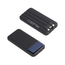 Зарядное (22.5W) устройство "Grade SOFTTOUCH" 10000 mAh с подсветкой логотипа, встроенными кабелями и цифровым индикатором заряда для нанесения логотипа