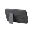Настольные часы "Smart Screen" с беспроводным (15W) зарядным устройством, гигрометром, термометром, календарём, с подсветкой логотипа для нанесения логотипа