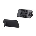 Беспроводное зарядное (22.5/15W) устройство "Topfull SOFTTOUCH" 10000 mAh с подсветкой лого, присосками, встроенными кабелями, с подставкой для нанесения логотипа