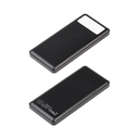 Зарядное устройство "Lumos" 10000 mAh с фонариком, черный для нанесения логотипа