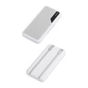 Зарядное устройство "Connect" 10000 mAh со встроенными Type-C/Lightning кабелями для нанесения логотипа