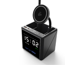 Лампа "Smart Flex" с беспроводным 3в1 (15W) ЗУ с MagSafe, часами, карандашницей и подсветкой логотипа для нанесения логотипа