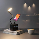 Лампа "Smart Flex" с беспроводным 3в1 (15W) ЗУ с MagSafe, часами, карандашницей и подсветкой логотипа для нанесения логотипа