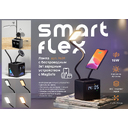 Лампа "Smart Flex" с беспроводным 3в1 (15W) ЗУ с MagSafe, часами, карандашницей и подсветкой логотипа для нанесения логотипа