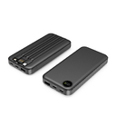 Зарядное устройство "Форт" 10000 mAh с подсветкой логотипа, встроенными кабелями и цифровым индикатором заряда для нанесения логотипа