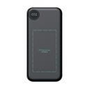 Зарядное устройство "Форт" 10000 mAh с подсветкой логотипа, встроенными кабелями и цифровым индикатором заряда для нанесения логотипа
