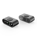 Настольные часы "Smart Hub" с bluetooth колонкой 5Вт, беспроводной (15W) зарядкой и подсветкой логотипа для нанесения логотипа