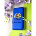Внешний беспроводной аккумулятор «Reserve X» 8000 mAh, ярко-синий, мерч Бизон для нанесения логотипа