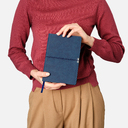 Ежедневник Ин Велюр (In Velour) недатированный, синий для нанесения логотипа
