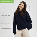 Худи релакс унисекс Адвенче (Adventure), темно-синий, размер 3XL/4XL для нанесения логотипа