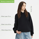 Худи оверсайз унисекс Фьюжн (Fusion), черный, размер 3XL/4XL для нанесения логотипа