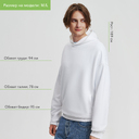 Худи оверсайз унисекс Фьюжн (Fusion), белый, размер 3XL/4XL для нанесения логотипа