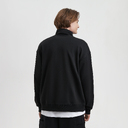Толстовка на молнии унисекс Флоу (Flow), черная, размер 3XL/4XL для нанесения логотипа