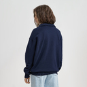 Толстовка на молнии унисекс Флоу (Flow), темно-синяя, размер 3XL/4XL для нанесения логотипа