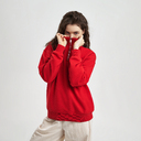 Толстовка на молнии унисекс Флоу (Flow), красная, размер 3XL/4XL для нанесения логотипа
