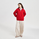 Толстовка на молнии унисекс Флоу (Flow), красная, размер 3XL/4XL для нанесения логотипа