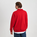 Толстовка на молнии унисекс Флоу (Flow), красная, размер 3XL/4XL для нанесения логотипа