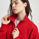Толстовка на молнии унисекс Флоу (Flow), красная, размер 3XL/4XL для нанесения логотипа