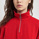 Толстовка на молнии унисекс Флоу (Flow), красная, размер 3XL/4XL для нанесения логотипа