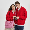 Толстовка на молнии унисекс Флоу (Flow), красная, размер 3XL/4XL для нанесения логотипа