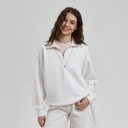 Толстовка на молнии унисекс Флоу (Flow), белая, размер 3XL/4XL для нанесения логотипа