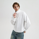 Толстовка на молнии унисекс Флоу (Flow), белая, размер 3XL/4XL для нанесения логотипа