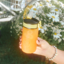 Бутылка для воды Флип мини  (Flip mini), желтая для нанесения логотипа