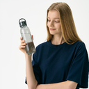 Бутылка для воды Импульс (Impulse), черная, под полную запечатку для нанесения логотипа