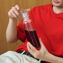 Бутылка для воды Импульс (Impulse), прозрачная, под полную запечатку для нанесения логотипа
