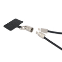 Кабель-ланьярд Корд (Cord), черный для нанесения логотипа