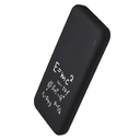 Внешний аккумулятор с подсветкой Люче (Luce) 10000 mAh, черный для нанесения логотипа