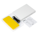 Внешний аккумулятор с подсветкой Люче (Luce) Lemoni 10000 mAh, желтый для нанесения логотипа
