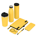 Внешний аккумулятор с подсветкой Люче (Luce) Lemoni 10000 mAh, желтый для нанесения логотипа
