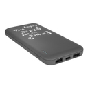 Внешний аккумулятор с подсветкой Люче (Luce) 10000 mAh, серый для нанесения логотипа
