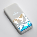 Внешний аккумулятор с подсветкой Люче (Luce) 10000 mAh, белый для нанесения логотипа